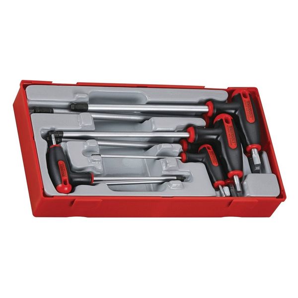 TengTools - T Handle Hex Key Tray 7 Pieces - TTHEX7