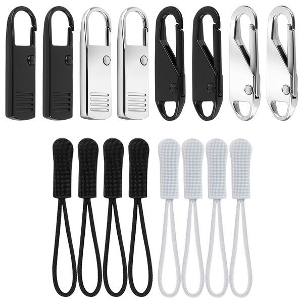 Zipper Pull Replacement Handles For Bags, Clothes, Luggage - 16 Pack