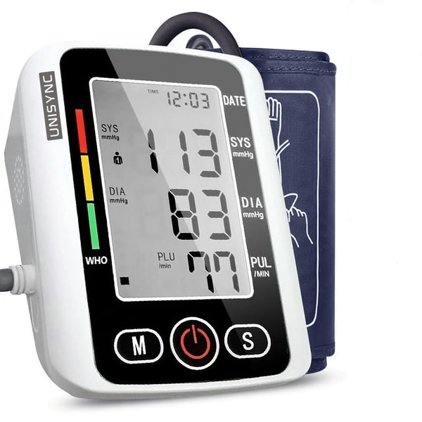 Unisync Blood Pressure Monitor Upper Arm Dual User Memory USB or Battery