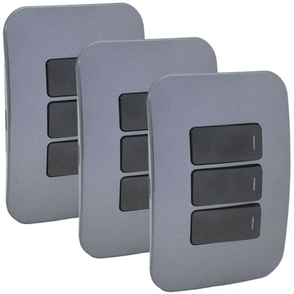 Veti Three Lever Light Switch Pack of 3 VG111C3HB