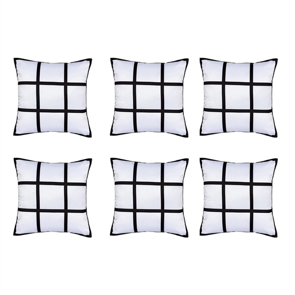 Sublimation Blank Panel Pillow Case DIY Polyester Cushion Cover,S