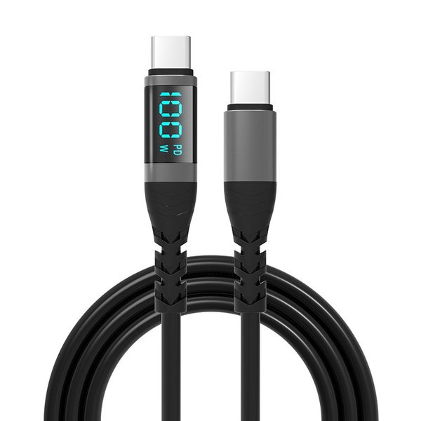 100W digital display fast charging cable TYPE-C charging cable