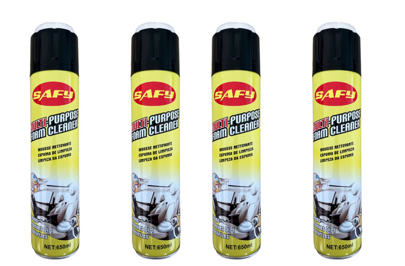Multi-Purpose Foam Cleaner 650ml - Powerful All-Surface Deep Cleaning X 4