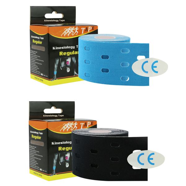 2 Rolls Kinesiology Tape Precut for Joints &amp; Muscle Support with Holes