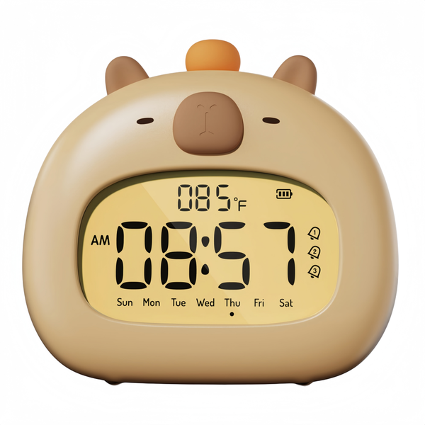 Capibara Alarm Clock, Children'S Bedroom Night Light Alarm Clock