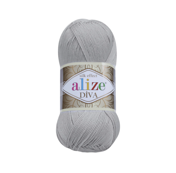 Alize Diva 100 g - 100% Microfiber Acrylic Yarn (5 Balls)