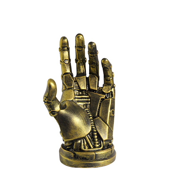 Cyberpunk Robotic Arm Ornament - Gold