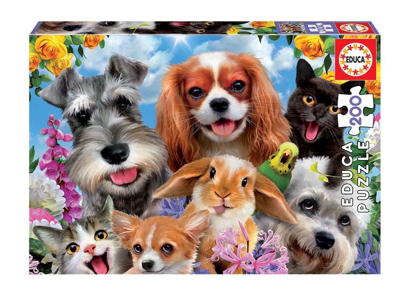 Educa Selfie pet parade (1x200) Puzzle