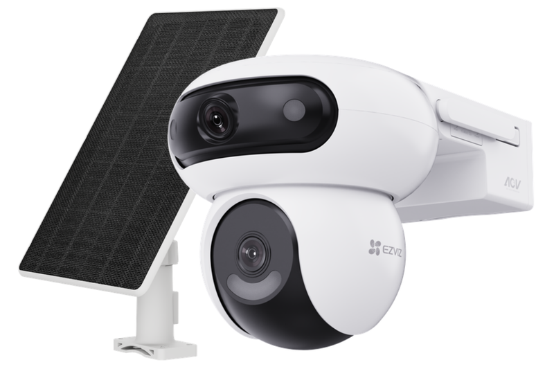 EZVIZ HB90 Dual Kit -Dual-Lens All-Day Recording Wi-Fi Camera + Solar Panel