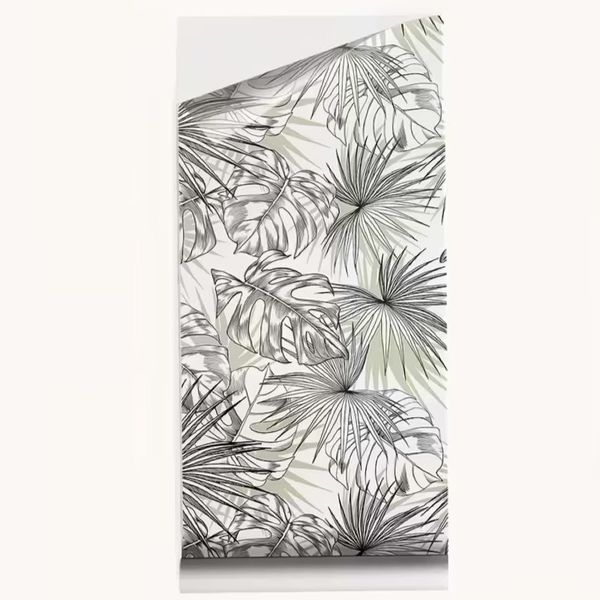Decor Frosted Static Cling Vinyl Palm Leaf Privacy Window Film (120cm)