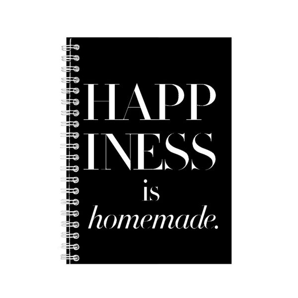 Hapiness A5 Notebook Spiral Lined Motivational Sayings Graphic Notepad 224