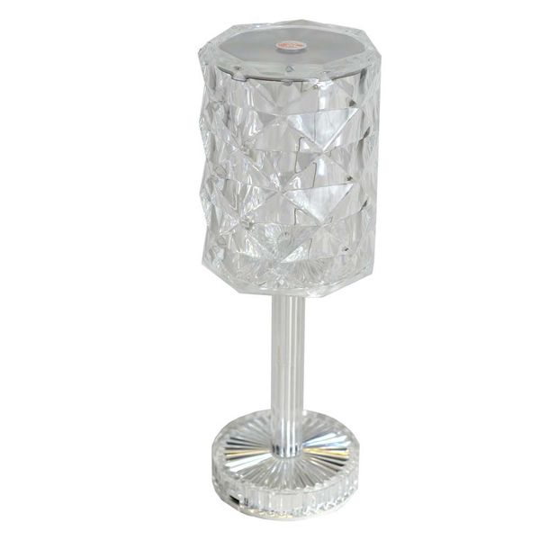 Rechargeable Crystal Diamond Multi-Colour Desk Lamp