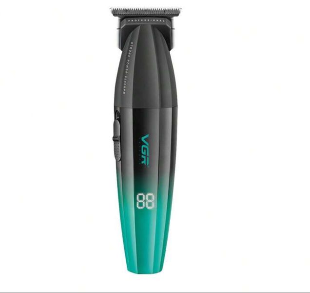 VGR Professional Beard Trimmer 9000RPM - Cordless, Rechargeable, Green
