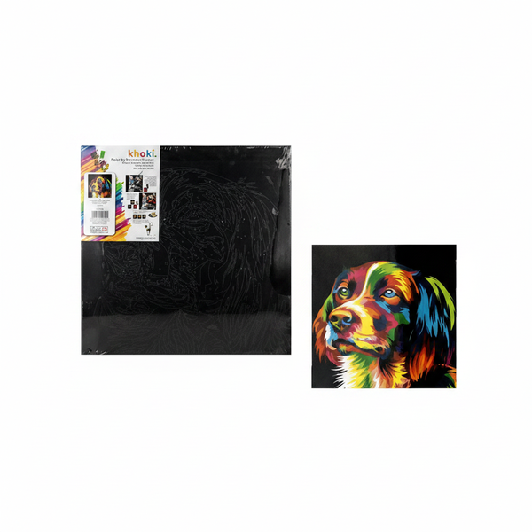 Khoki Paint-by-Number Kit 40x40 cm Canvas for DIY Art
