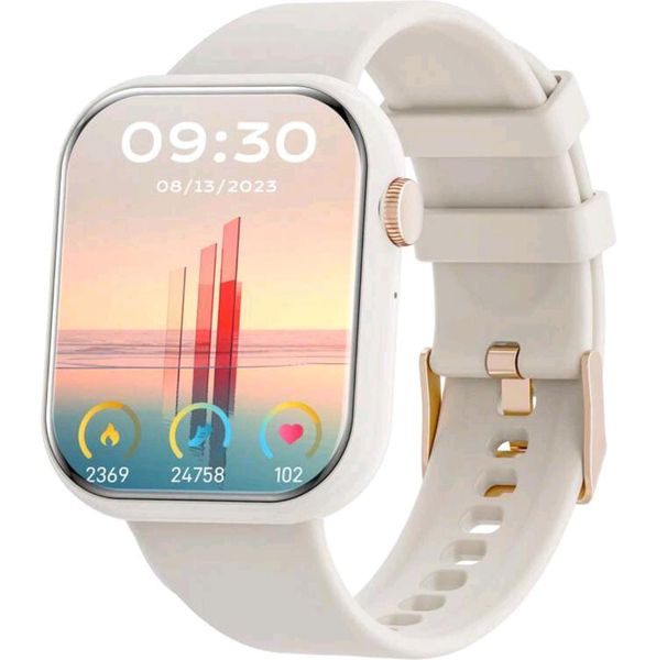 Large Full Touch Multifunctional Smart Watch for Women-White