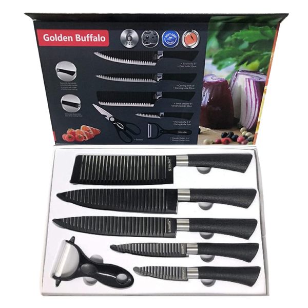 Kitchen Home Professional Non Stick Chef Knife Set of 7