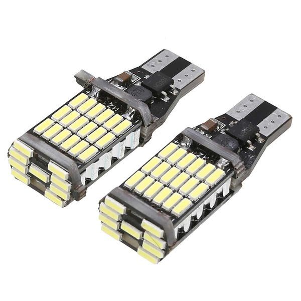 2 Piece T15 16W 4014 SMD LED Canbus Light Bulb