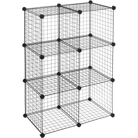 6 Cubes Storage Stackable Interlocking Wire Shelves Buy Online In South Africa Takealot Com