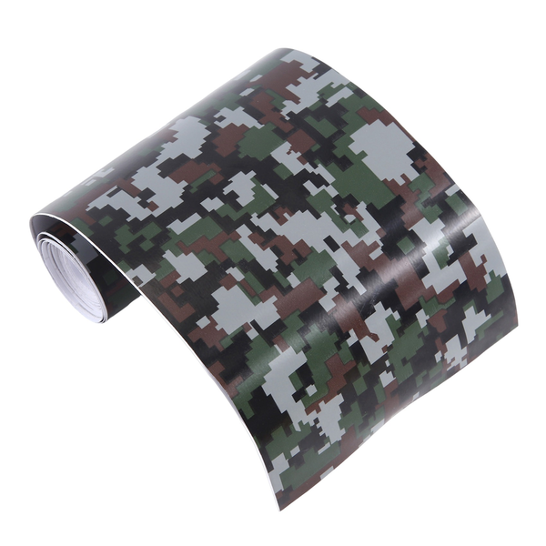 1 roll Car PVC Camouflage Sticker black digital camouflage 152x10cm