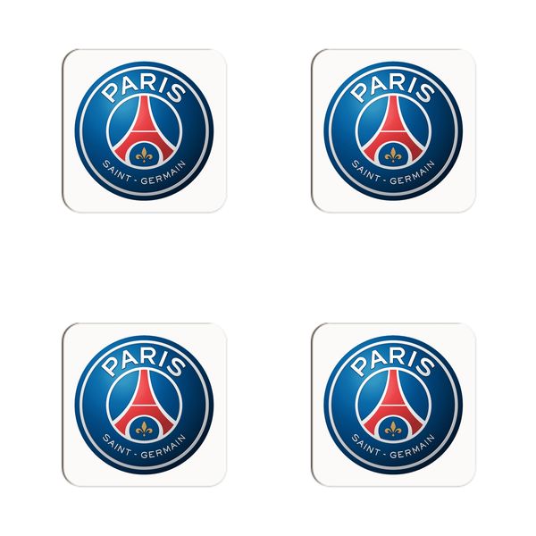 Paris Saint Germain Emblem Coasters - Set of 4
