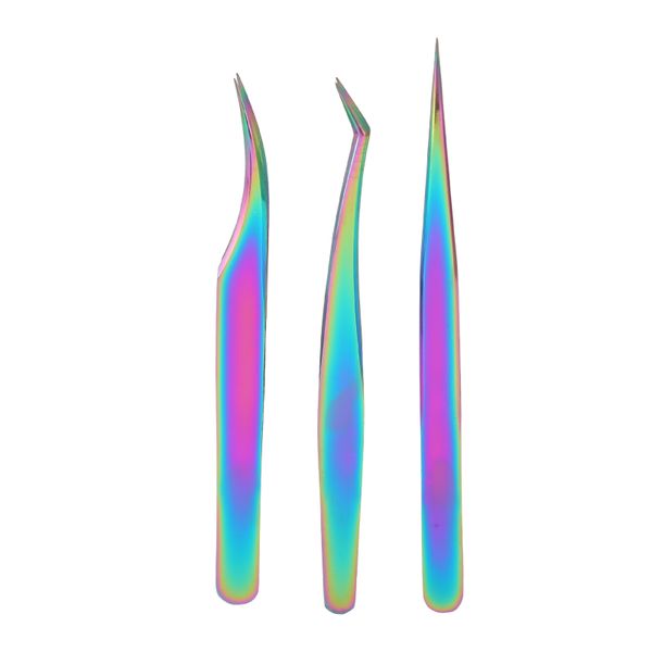Stainless Lash Tweezers Set with Box