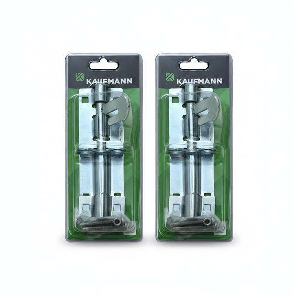 Kaufmann 150mm Galvanized Pad Bolt for Secure Locking - 2 Pack