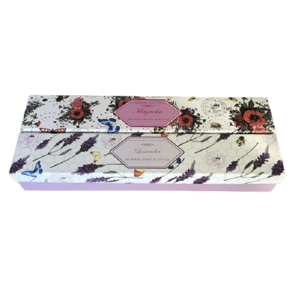 Drawer Liners Scented in Gift Box - Magnolia &amp; Lavendar (Set of 2)