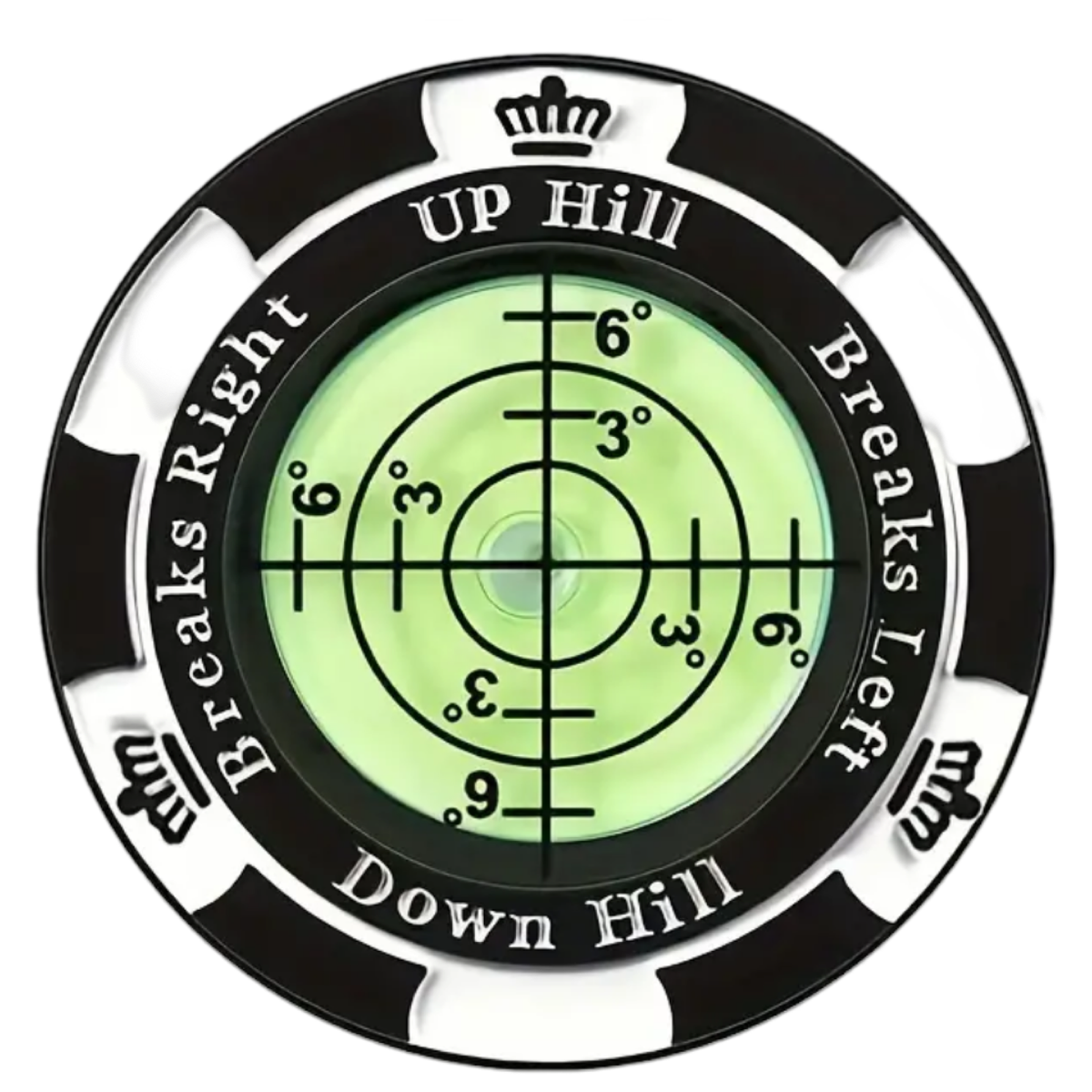 Ball Marker & Green Reader - Black & White