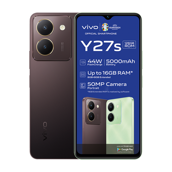 Vivo Y27s 4G Dual Sim 128GB - Burgundy Black