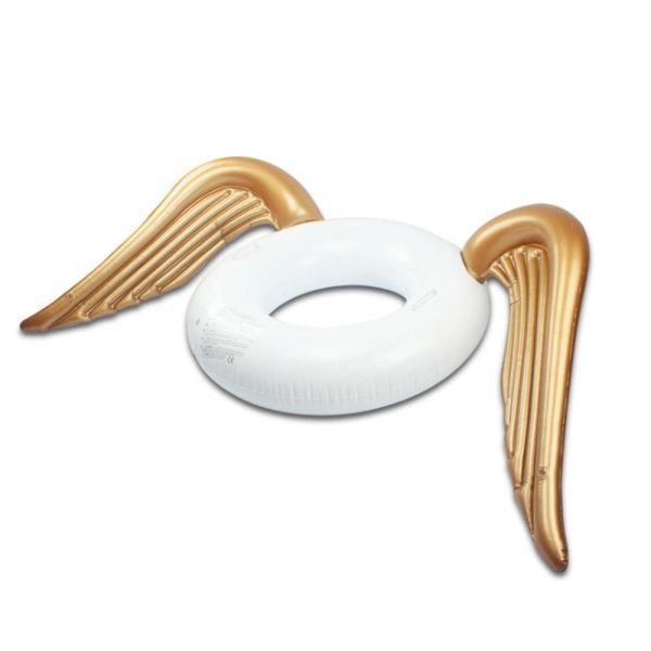 Optic Inflatable Giant Golden Wing Swimming Floating Ring-Gold