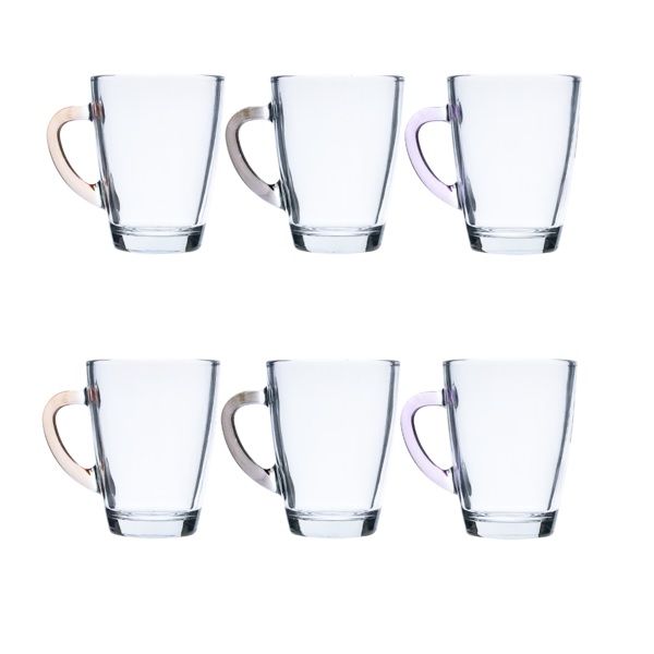 Vega Coral Glass Coffee Mug 300ml