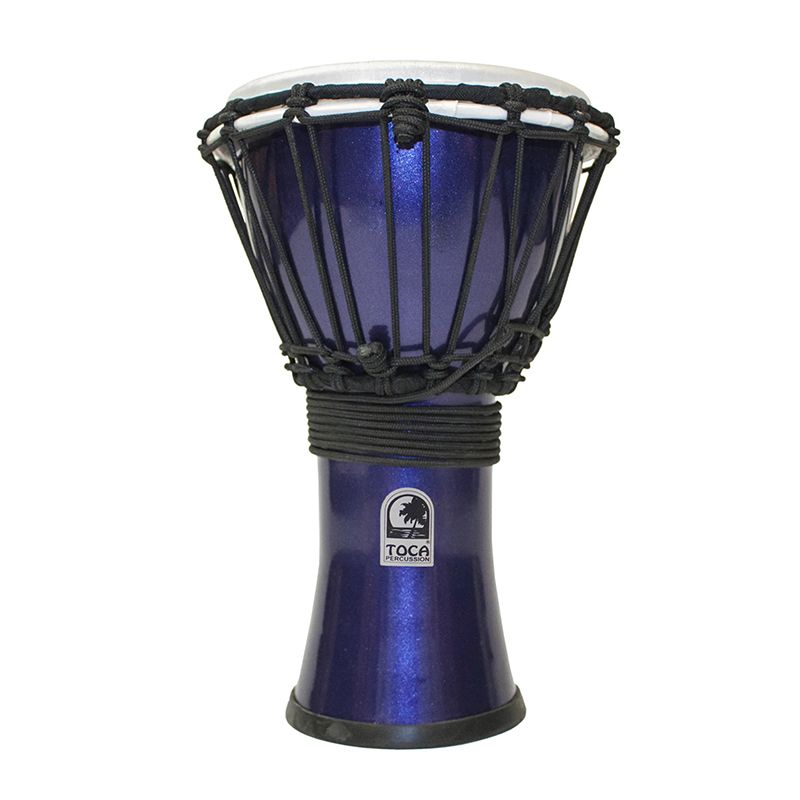 Toca Freestyle Colorsound 7" Synthetic Djembe - Metallic Indigo