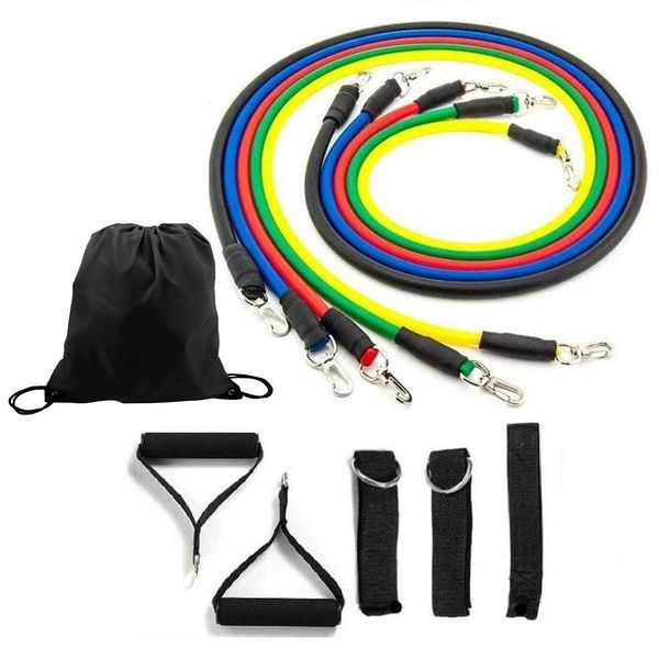 Premium Resistance Exercise Bands Set 11pc