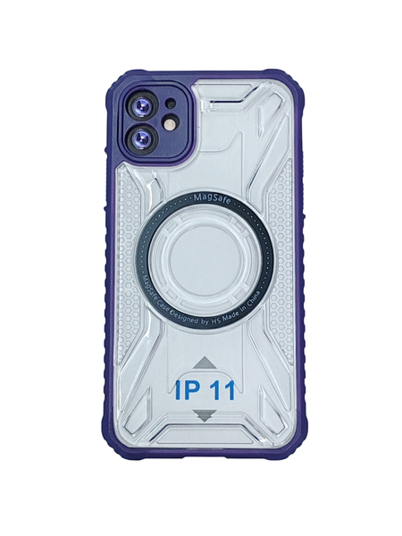 Shockproof Cover transparent frost textured Compatible with Iphone 11
