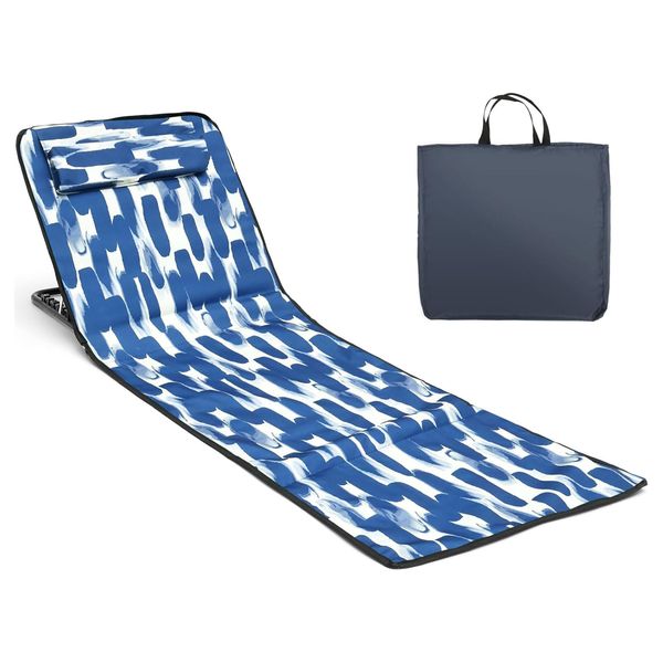 Foldable Oxford Cloth Beach Mat 5 Position Adjustable Outdoor Leisure