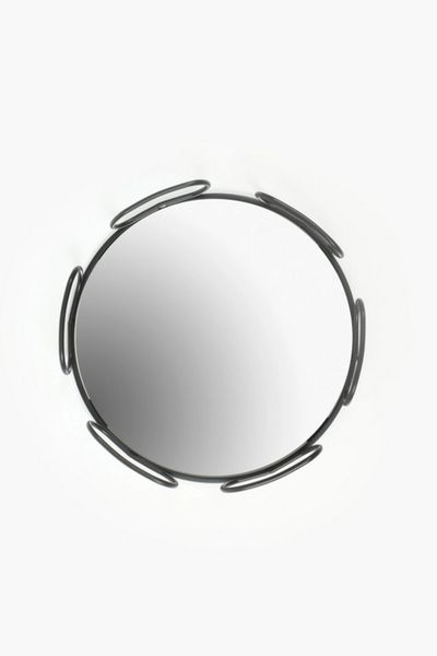 Mirror Ring Tray, Black, 23cm