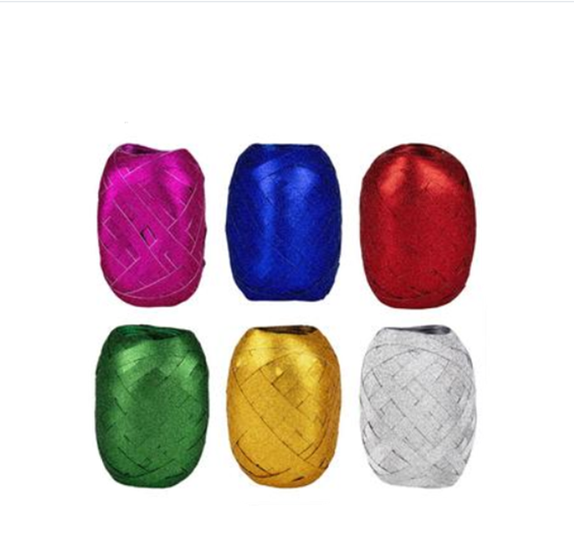 Glitter Gift Ribbon (5mm x10m) x 6