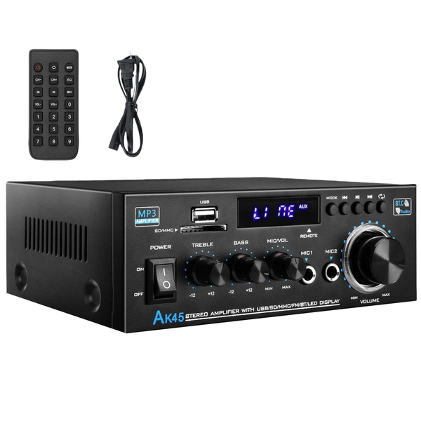 Powered Amps HiFi Stereo Karaoke Stereo Receiver Power Amplifier