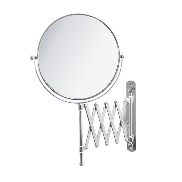 Elegant 2-Sided Extendable 8" / 20cm Rotating Bathroom / Makeup Mirror