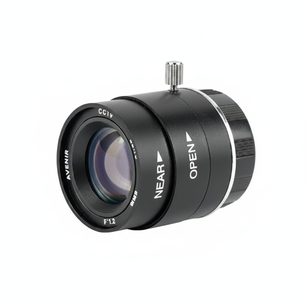 Securnix 8mm Manual Iris Camera Lens F1.2 for 1/3" Format