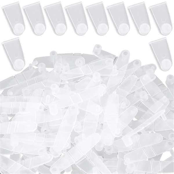 200 Pcs Plastic Keychain Clips, Acrylic Keychain Connector