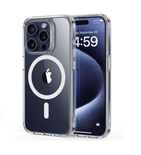 Transparent Wireless Magsafe Magnetic Cover Compatible with iPhone 16 Pro Max