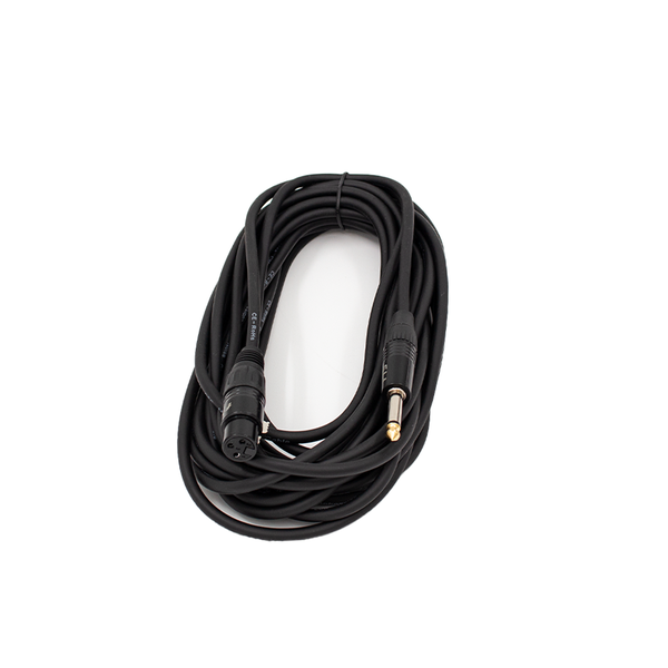 FTS Xlr Female To 6.35mm Mono Jack 10m [FTS-TX009+TJ013/10M]