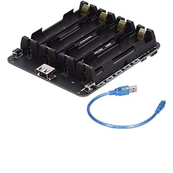 HKD 4x18650 Battery Holder Protection Board with USB Charging Circuit Cable
