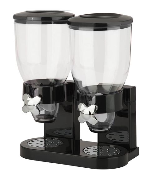 Double Cereal Dispenser - Black