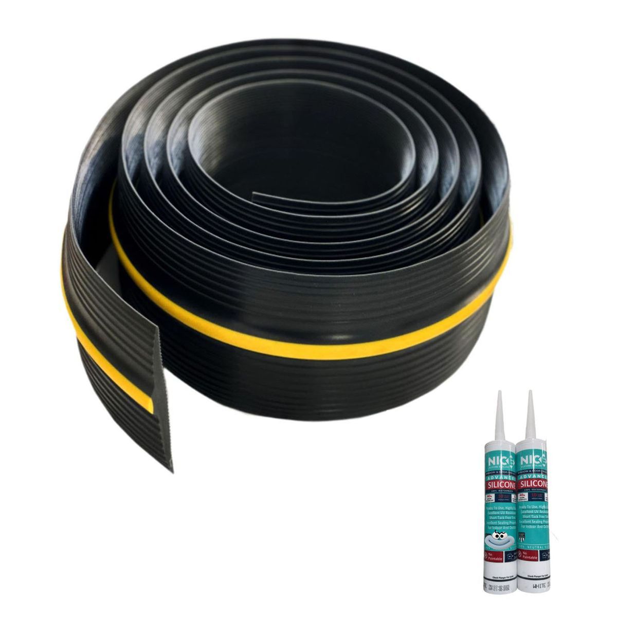 5M Garage Door Weather Seal for Double Garage Door with Glue,Waterproof