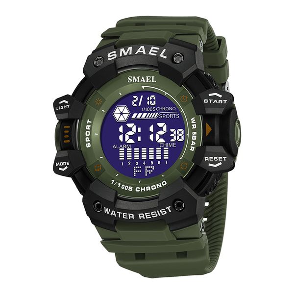 SMAEL 8050 Waterproof Watch- Army Green