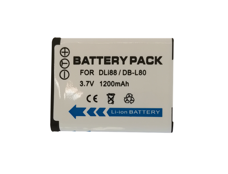 1200mAh Lithium-Ion Battery Pack for PENTAX D-LI88 / Toshiba PX1686U etc.