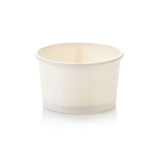 White Ice Cream Tub 90ml - Pack Of 50
