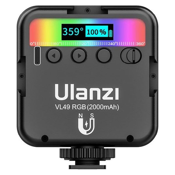 Ulanzi VL49 RGB Gen II Rechargeable Mini LED Video Light